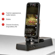 Multifunctional Desktop Stand For Mobile Phone And Tablet With Bluetooth Speaker(White)
