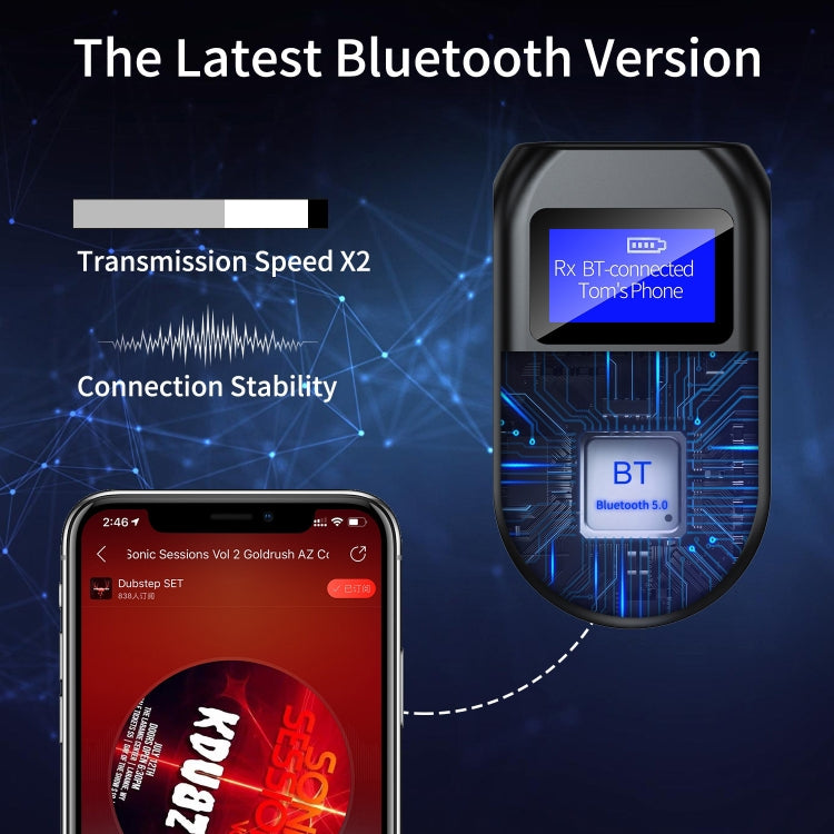 BT-11 Bluetooth 5.0 Audio Launch Reception Call Three-In-One TV Computer Game Music Bluetooth Adapter