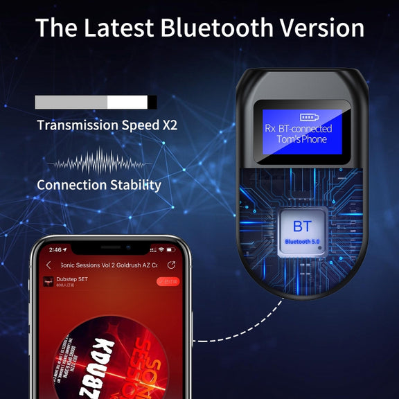BT-11 Bluetooth 5.0 Audio Launch Reception Call Three-In-One TV Computer Game Music Bluetooth Adapter