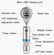 WIFI Wireless Electron Microscope 1080P HD Digital Maintenance Inspection Magnifying Glass