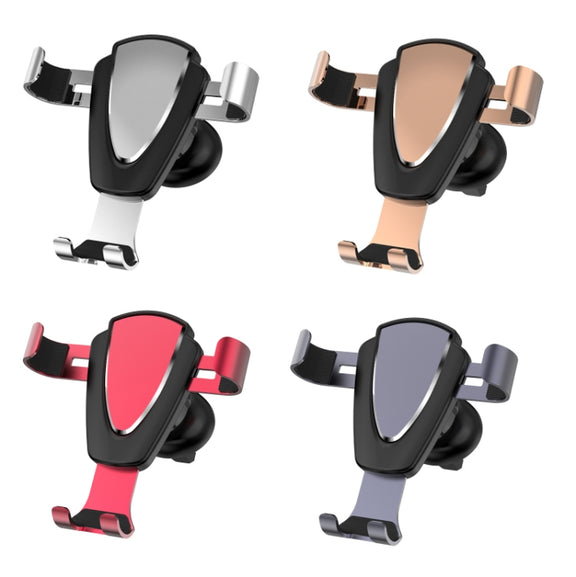 Multifunctional Mobile Phone Holder With Car Air Outlet Car Navigation Support Frame(Space Silver)