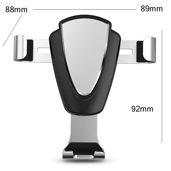 Multifunctional Mobile Phone Holder With Car Air Outlet Car Navigation Support Frame(Space Silver)