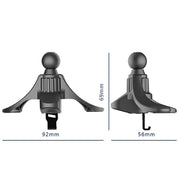 3 PCS A-004 Car Mobile Phone Bracket Air Outlet Hook Accessories(Black)