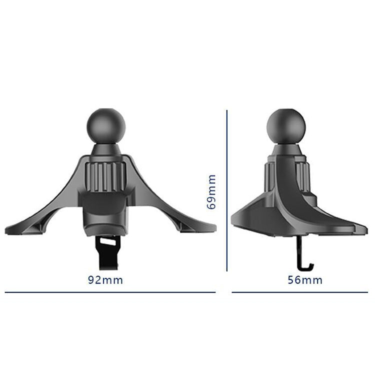 3 PCS A-004 Car Mobile Phone Bracket Air Outlet Hook Accessories(Black)