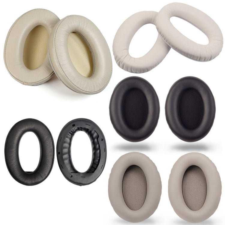2 PCS Headset Comfortable Sponge Cover For Sony WH-1000xm2/xm3/xm4, Colour: (1000XM3)Champagne Gold Lambskin