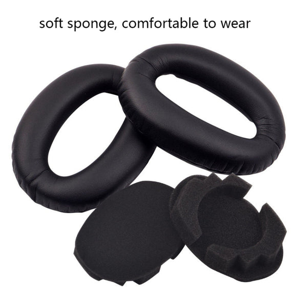 2 PCS Headset Comfortable Sponge Cover For Sony WH-1000xm2/xm3/xm4, Colour: (1000XM4)Black Protein