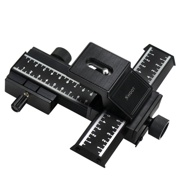 Shoot 4-Way Macro Focusing Focus Rail Slider / Close-Up Shooting Rail Slider
