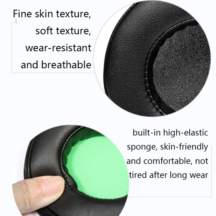 2 PCS Headset Sponge Case For Razer BlackShark V2/V2X/V2SE, Colour: Ellipse(Black)