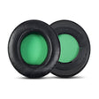2 PCS Headset Sponge Case For Razer BlackShark V2/V2X/V2SE, Colour: Ellipse Lambskin(Black Paper Green Net) - Earmuff & Pad by PMC TechLife | Online Shopping South Africa | PMC TechLife