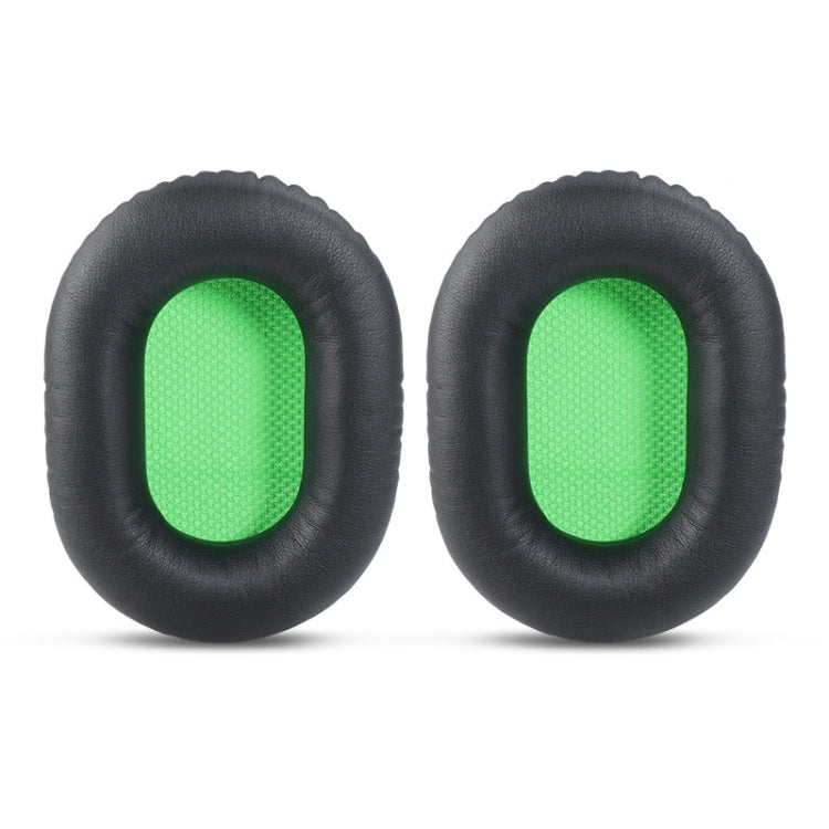 2 PCS Headset Sponge Cover For Razer V2, Colour: Black Skin Green Net