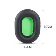 2 PCS Headset Sponge Cover For Razer V2, Colour: Black Skin Green Net