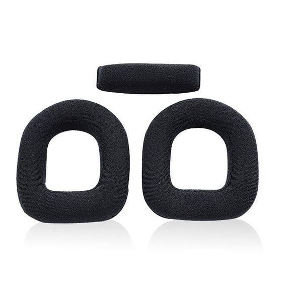 2 PCS Gaming Headset Sponge Protective Case Protein Leather Earmuffs for Logitech A50