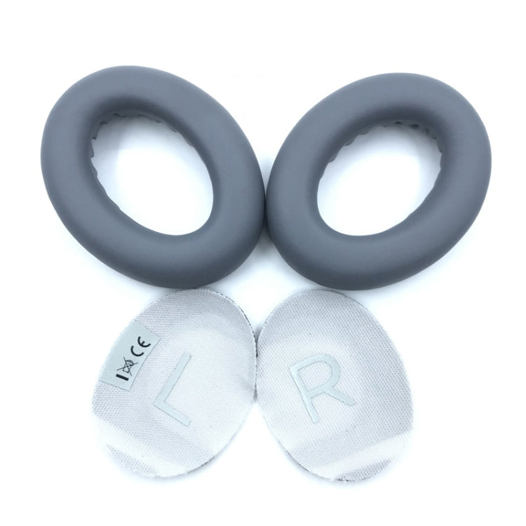 2 PCS Headest Sponge Cover Earmuffs with Cushion For BOSE NC700(Dark Grey)