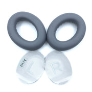2 PCS Headest Sponge Cover Earmuffs with Cushion For BOSE NC700(Dark Grey)