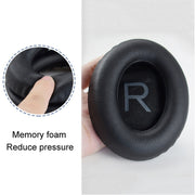 2 PCS Headest Sponge Cover Earmuffs with Cushion For BOSE NC700(Dark Grey)