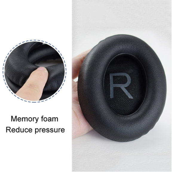 2 PCS Headest Sponge Cover Earmuffs with Cushion For BOSE NC700(Dark Grey)