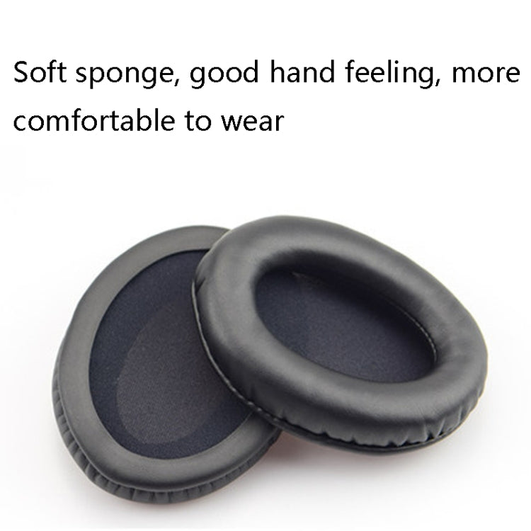 1 Pairs Headset Sponge Cover Ear Pad Leather Case For Kingston Cloud Silver II, Colour: Grid