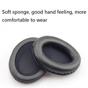 1 Pairs Headset Sponge Cover Ear Pad Leather Case For Kingston Cloud Silver II, Colour: Lambskin Black
