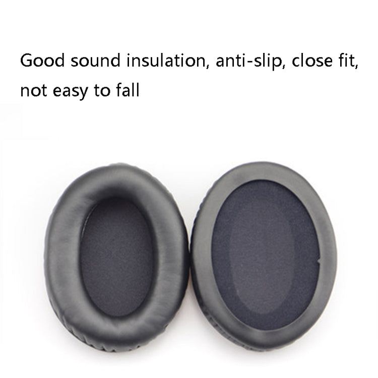 1 Pairs Headset Sponge Cover Ear Pad Leather Case For Kingston Cloud Silver II, Colour: Lambskin White