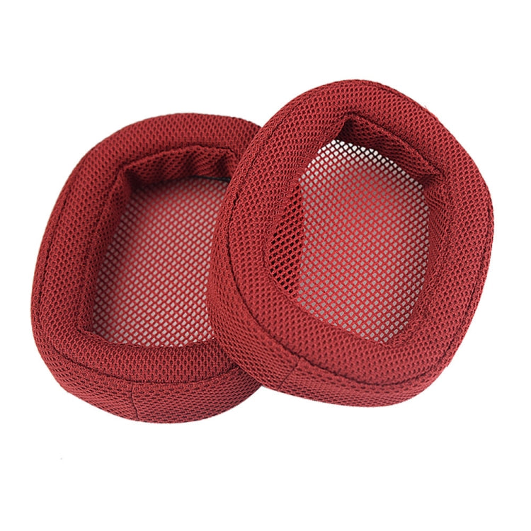 2 PCS Suitable for Logitech G433 G Pro Headphone Cover Sponge Cover Earmuffs(Red Grid)