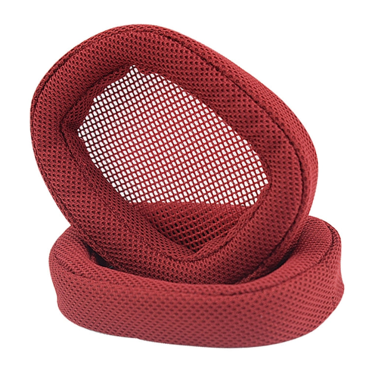 2 PCS Suitable for Logitech G433 G Pro Headphone Cover Sponge Cover Earmuffs(Red Grid)