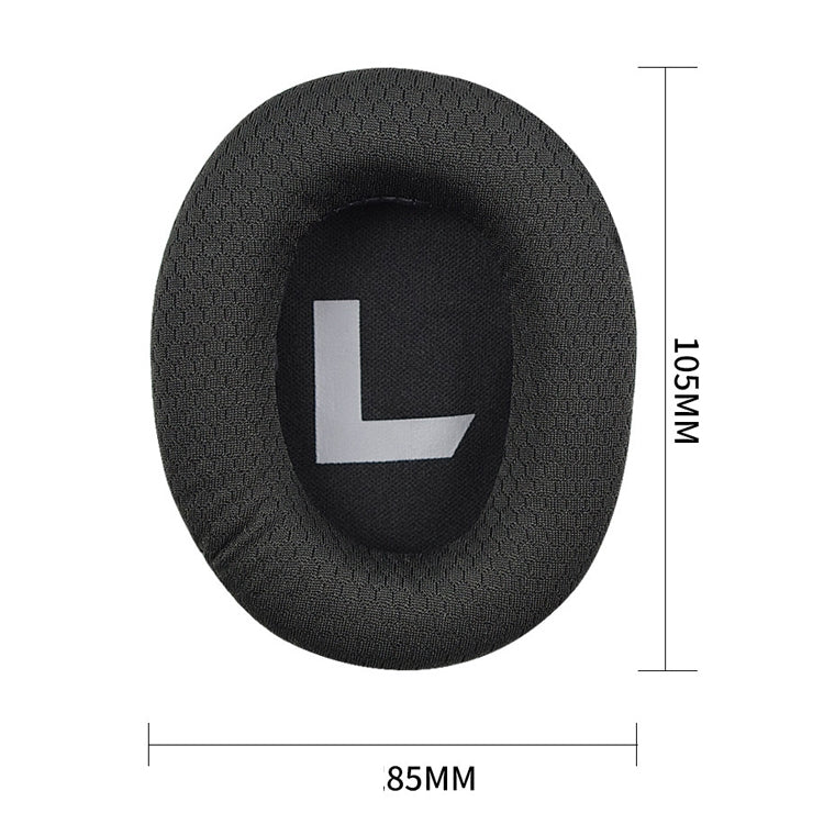 2 PCS Suitable for Somic G936N Commander Headphone Cover Sponge Cover Head-mounted Gaming Earmuffs(Black)