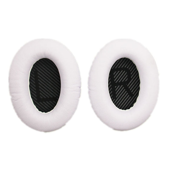 2 PCS Headset Sponge Cover For BOSE QC15 / QC3 / QC2 / QC25 / AE2 / AE2i(White  + Black LR)