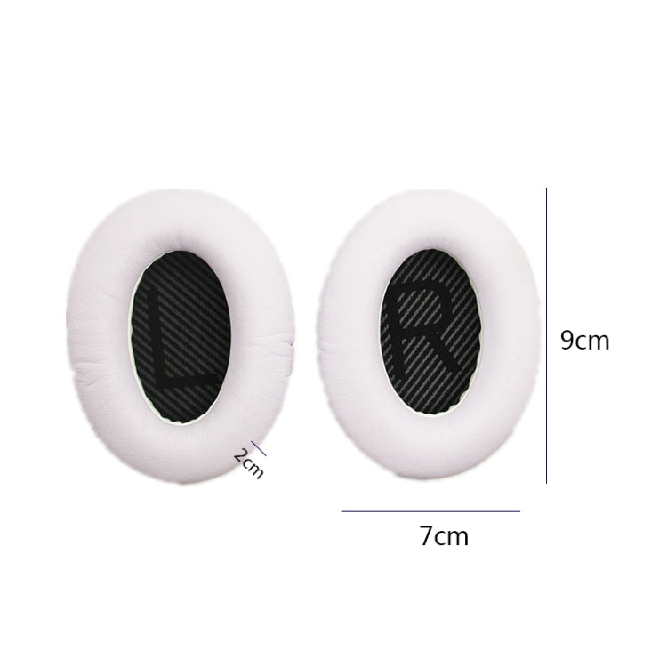 2 PCS Headset Sponge Cover For BOSE QC15 / QC3 / QC2 / QC25 / AE2 / AE2i(Print Color + Blue LR)