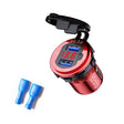 Aluminum Alloy Double QC3.0 Fast Charge With Button Switch Car USB Charger Waterproof Car Charger Specification: Red Shell Red Light With Terminal - DIY Modified Charger by PMC TechLife | Online Shopping South Africa | PMC TechLife | Buy Now Pay Later Mobicred