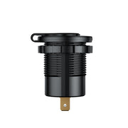 Car Motorcycle Ship Modified With Colorful Screen Display USB Dual QC3.0 Fast Charge Car Charger, Model: P20-B With Terminal