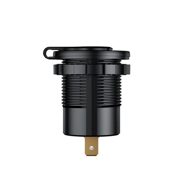 Car Motorcycle Ship Modified With Colorful Screen Display USB Dual QC3.0 Fast Charge Car Charger, Model: P20-B With Terminal