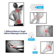 24-Mode Digital Electronic Pulse Massager Intelligent Whole Body Physical Therapy Meridian Massager, Specification: EU Plug( Silver)