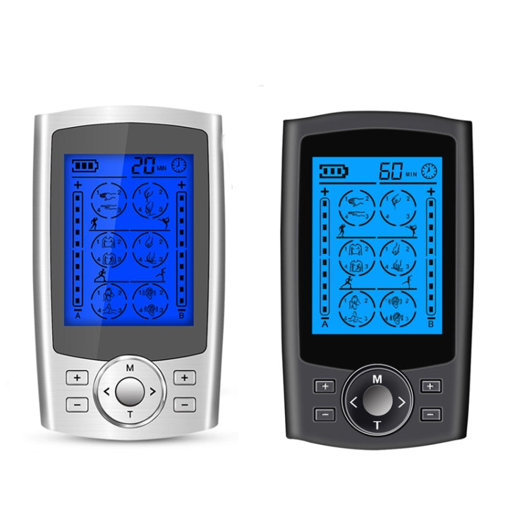 24-Mode Digital Electronic Pulse Massager Intelligent Whole Body Physical Therapy Meridian Massager, Specification: UK Plug(Black)