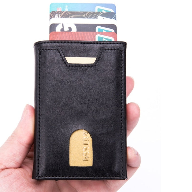 RFID Anti-Theft Aluminum Alloy Card Case(Mad Horse Blue)