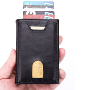 RFID Anti-Theft Aluminum Alloy Card Case(Carbon Fiber Black)