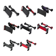 Car Seat Telescopic Bracket Car Rear Pillow Mobile Phone Bracket, Colour: 06 Upgrade Version Black