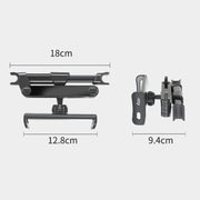 Car Seat Telescopic Bracket Car Rear Pillow Mobile Phone Bracket, Colour: 06 Upgrade Version Black