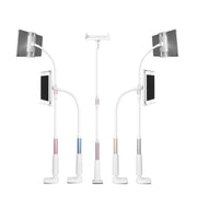 LP-6 Tablet Mobile Phone Lazy Bracket Detachable Bed Bracket, Style: Two-stage (Titanium Gray)