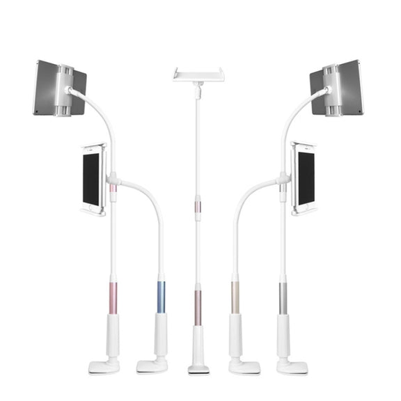 LP-6 Tablet Mobile Phone Lazy Bracket Detachable Bed Bracket, Style: Two-stage (Titanium Gray)