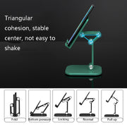 CYX-PH2 Mobile Phone Tablet Desktop Bracket Folding Telescopic Phone Bracket(White)
