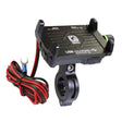 Kewig M6 Aluminum Alloy Motorcycle Mobile Phone Bracket Rechargeable With Switch Waterproof Stable Navigation Bracket(Black) - free shipping - PMC TechLife - Order now!