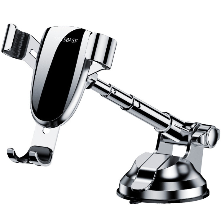 OATSBASF 03513 Phone Car Magnetic Telescopic Bracket Suction Cup Type Navigation Mobile Phone Bracket(Graphite Black)