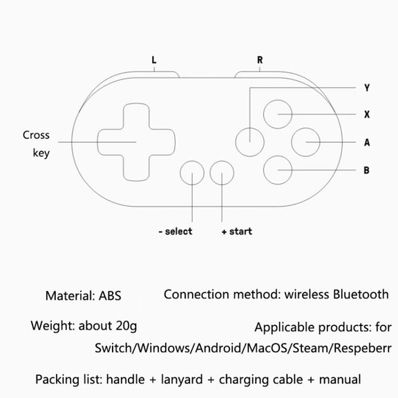 8Bitdo Zero2 Wireless Bluetooth Mini Handle For Switch / Windows / Android / MacOS / Steam / Respeberr(Blue Green)