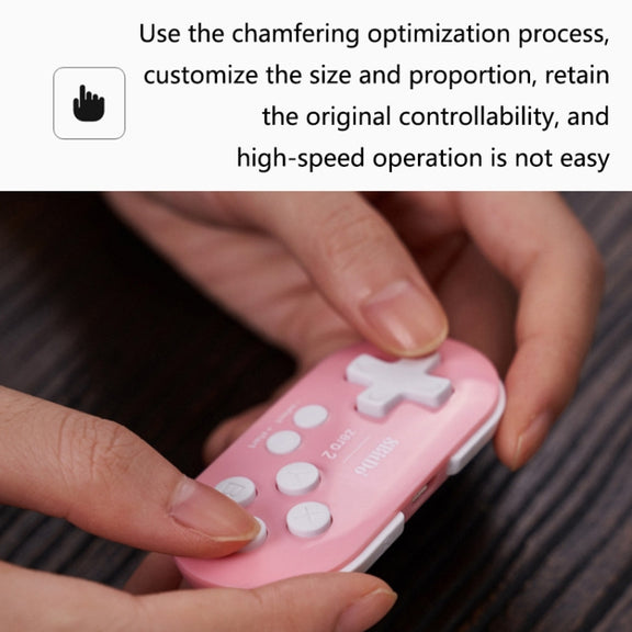 8Bitdo Zero2 Wireless Bluetooth Mini Handle For Switch / Windows / Android / MacOS / Steam / Respeberr(Yellow)