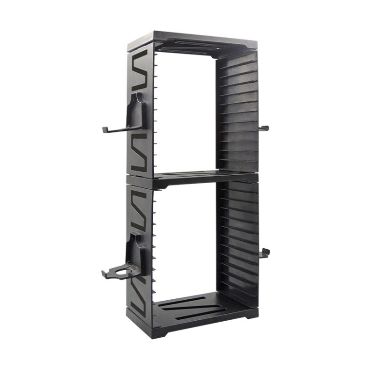 IPLAY Multi-Function Storage Bracket For Gamepad Card And Disc For PS4 / PS5 / Xbox / Switch (Black)