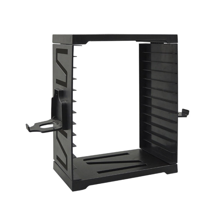 IPLAY Multi-Function Storage Bracket For Gamepad Card And Disc For PS4 / PS5 / Xbox / Switch (Black)