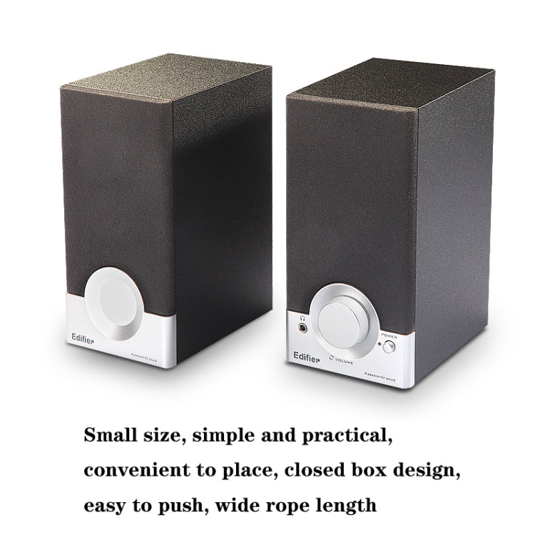 Edifier R18T Notebook Desktop Computer Mini Speaker Small Subwoofer, US Plug(Black)