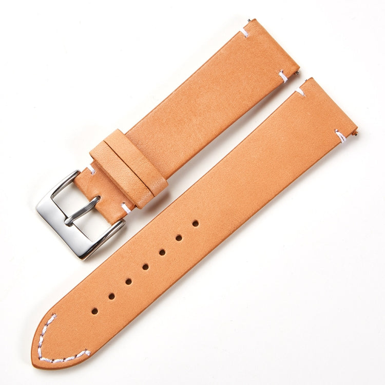 First Layer Retro Cowhide Frosted Leather Quick Release Universal Watch Band, Size��� 18mm(Deep Brown)