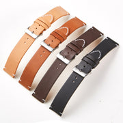 First Layer Retro Cowhide Frosted Leather Quick Release Universal Watch Band, Size��� 18mm(Khaki)