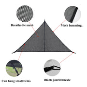 Outdoor Multi-person Hammock Large Sky Tree Tent Aerial Camping Hammock Triangle Hammock, Side Length: 2.9m
